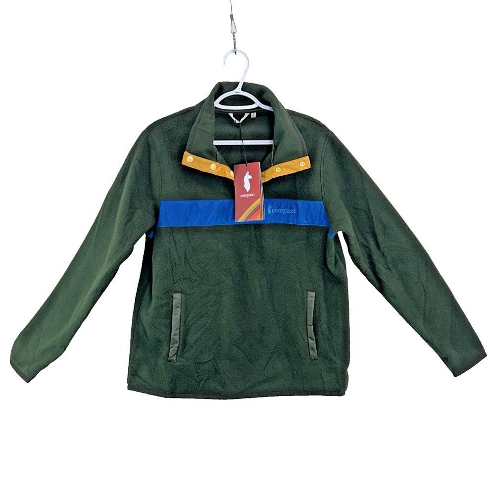 Cotopaxi Women's Teca Fleece Pullover Half Zip - Green Blue Large